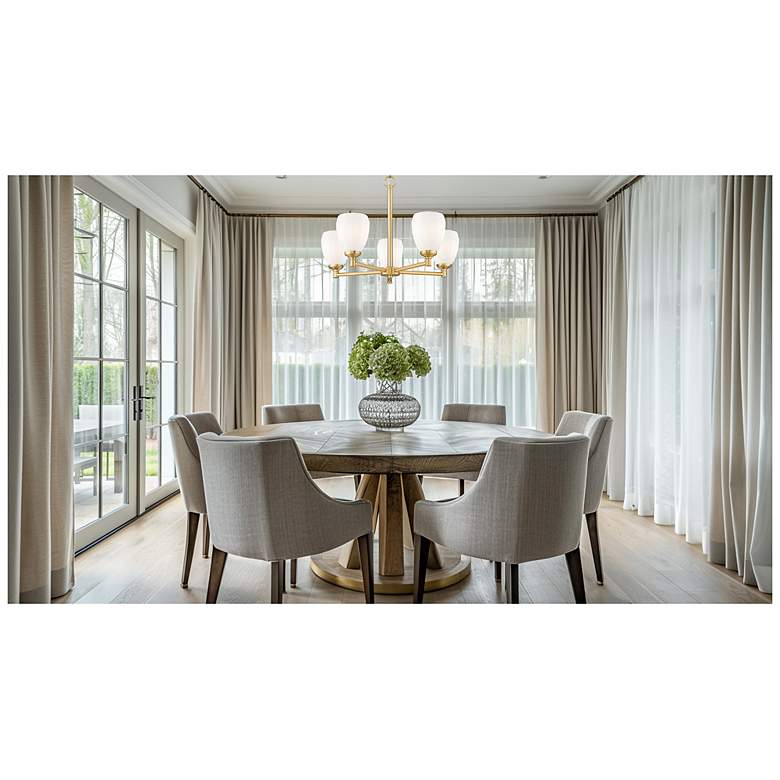 Image 2 Oren by Z-Lite Modern Gold 5 Light Chandelier more views