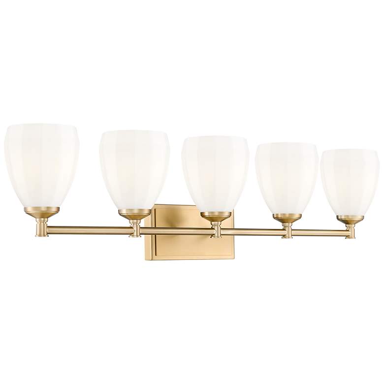Image 1 Oren by Z-Lite Modern Gold 5 Light Vanity