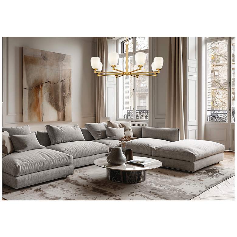 Image 3 Oren by Z-Lite Modern Gold 8 Light Chandelier more views