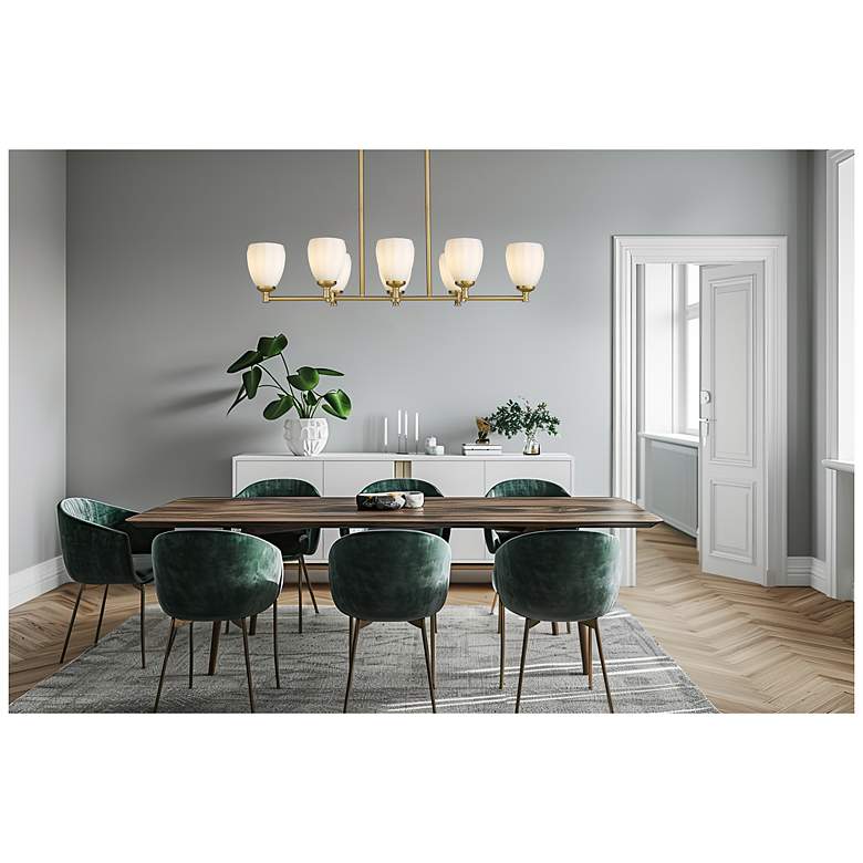 Image 3 Oren by Z-Lite Modern Gold 8 Light Linear Chandelier more views