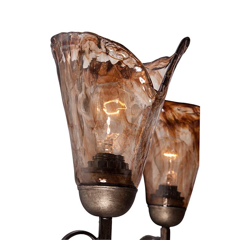 Image 4 Organic Amber Scroll 39 3/4  inch Wide 16-Light Bronze Chandelier more views