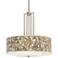 Organic Nest Carey 24" Brushed Nickel 4-Light Chandelier