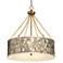 Organic Nest Dana Antique Brass Pendant Light