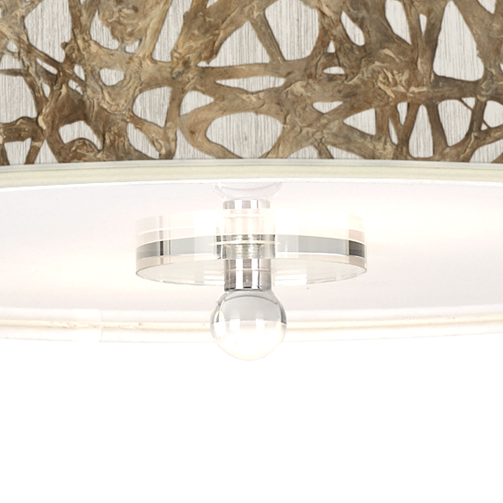 Image 3 Organic Nest Giclee 16" Wide Semi-Flush Ceiling Light more views