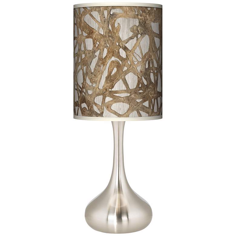 Organic Nest Giclee Modern Rustic Droplet Table Lamp