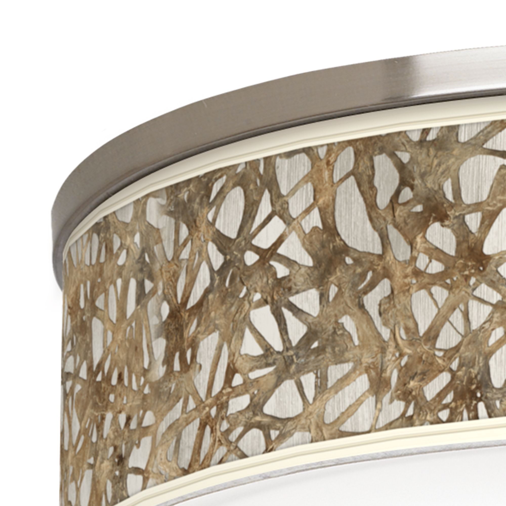 Image 2 Organic Nest Giclee Nickel Finish Energy Efficient Ceiling Light more views