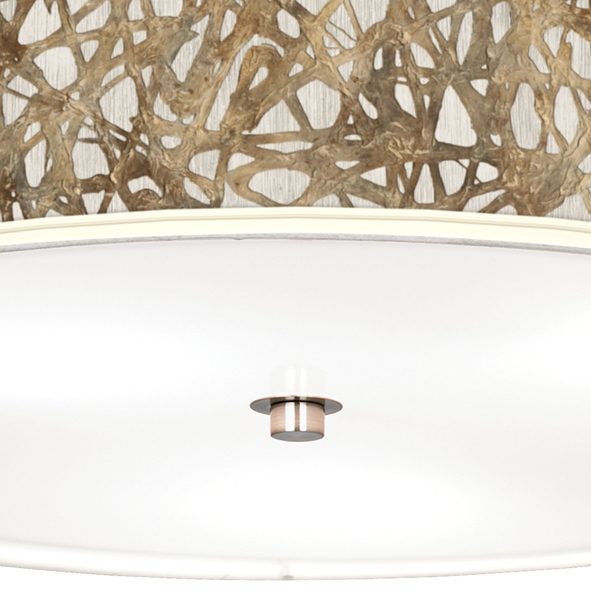 Image 3 Organic Nest Giclee Nickel Finish Energy Efficient Ceiling Light more views