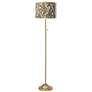 Organic Nest Giclee Warm Gold Stick Floor Lamp