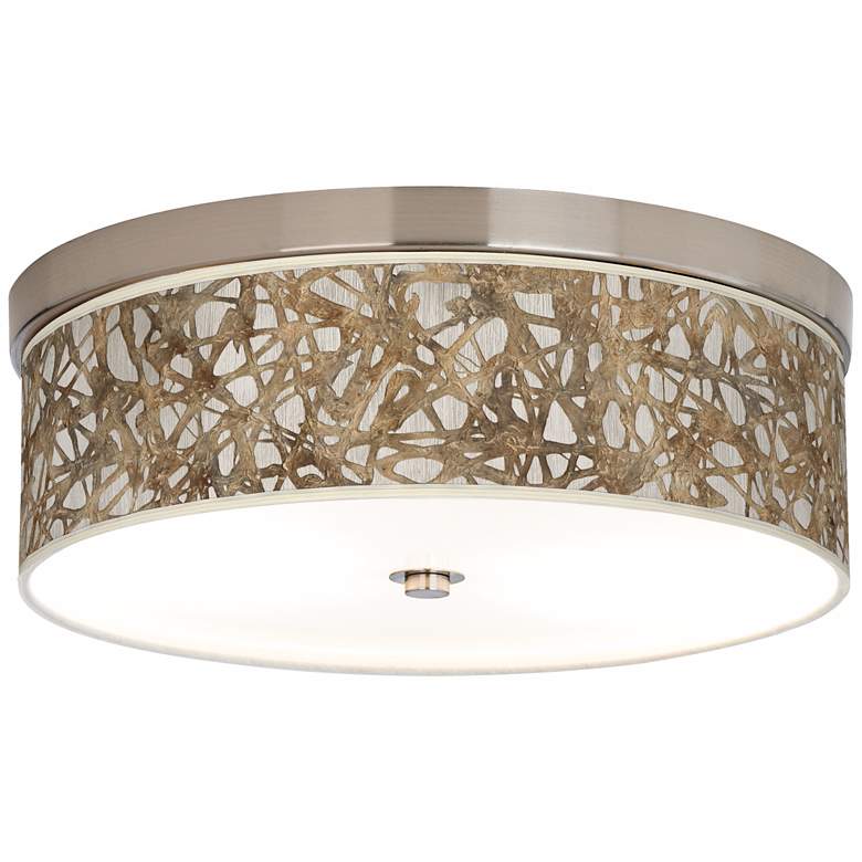 Image 1 Organic Nest Nickel Energy Efficient Ceiling Light