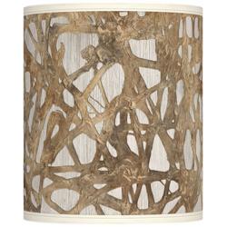 Organic Nest Pattern Giclee Drum Shade 10x10x12 (Spider)
