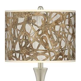 Image2 of Organic Nest Trish Brushed Nickel Touch Table Lamps Set of 2 more views