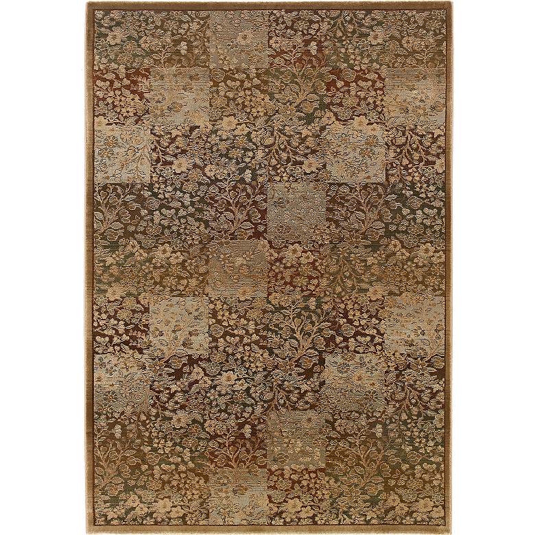 Image 2 Organic Patchwork 5&#39;3 inchx7&#39;6 inch Area Rug