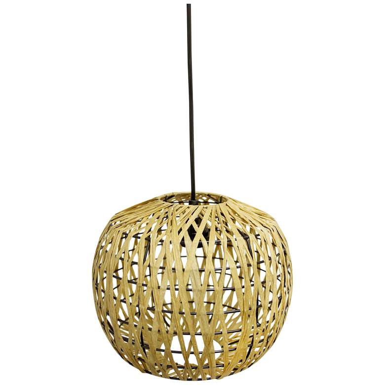 Image 2 Organix 11 1/2" Wide Natural Mini Pendant