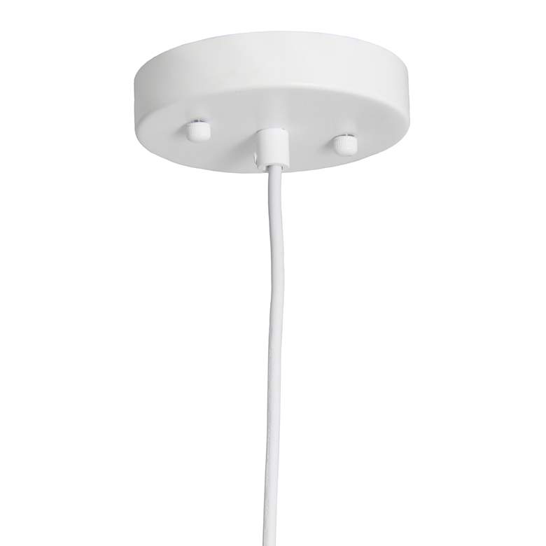 Image 4 Organix 11 1/2" Wide White Woven Mini Pendant more views