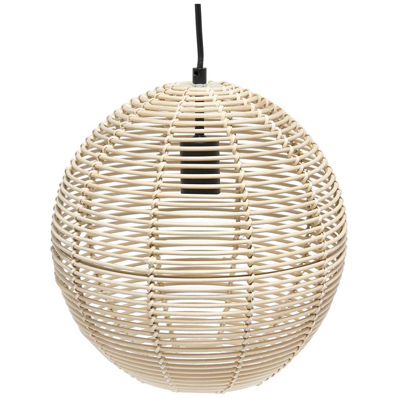 Image 2 Organix 12" Wide Natural Globe Mini Pendant