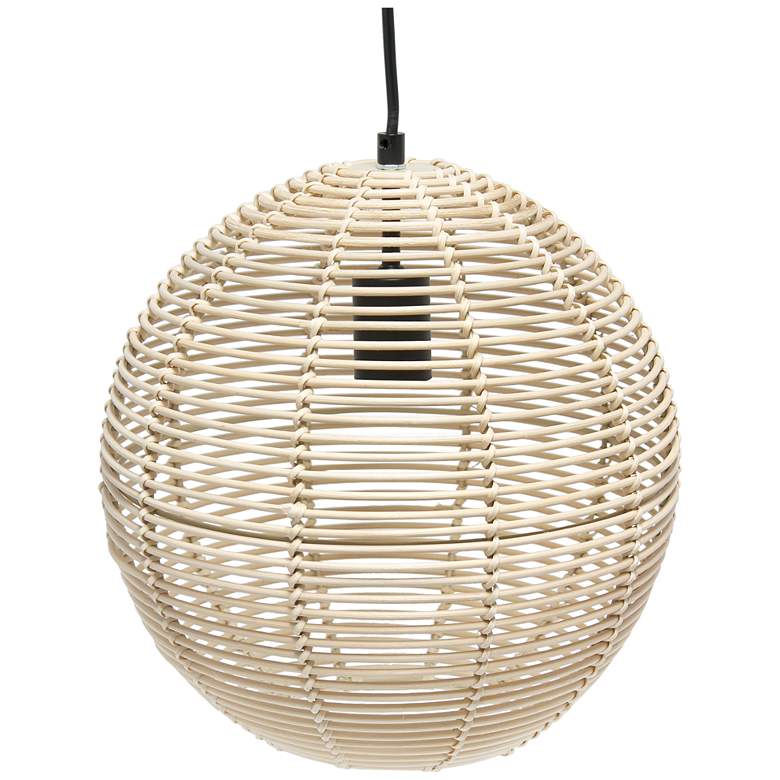 Image 2 Organix 12 inch Wide Natural Globe Mini Pendant