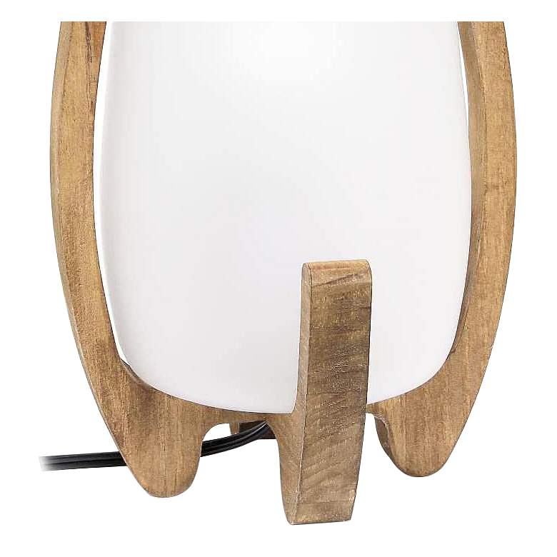 Image 4 Organix 15" High Natural Wood Accent Table Desk Lamp more views