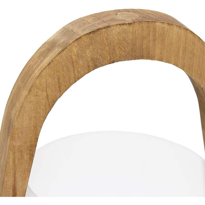 Image 5 Organix 15" High Natural Wood Accent Table Desk Lamp more views