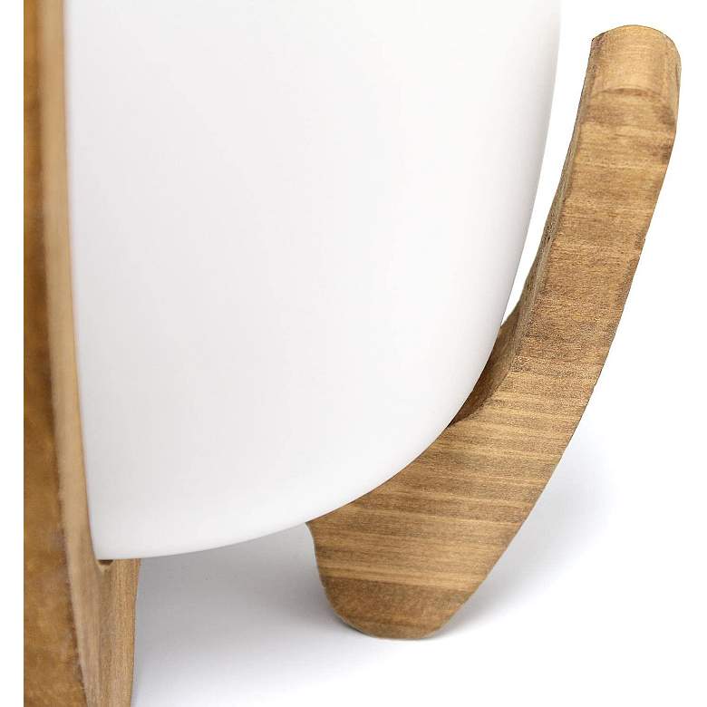 Image 6 Organix 15" High Natural Wood Accent Table Desk Lamp more views