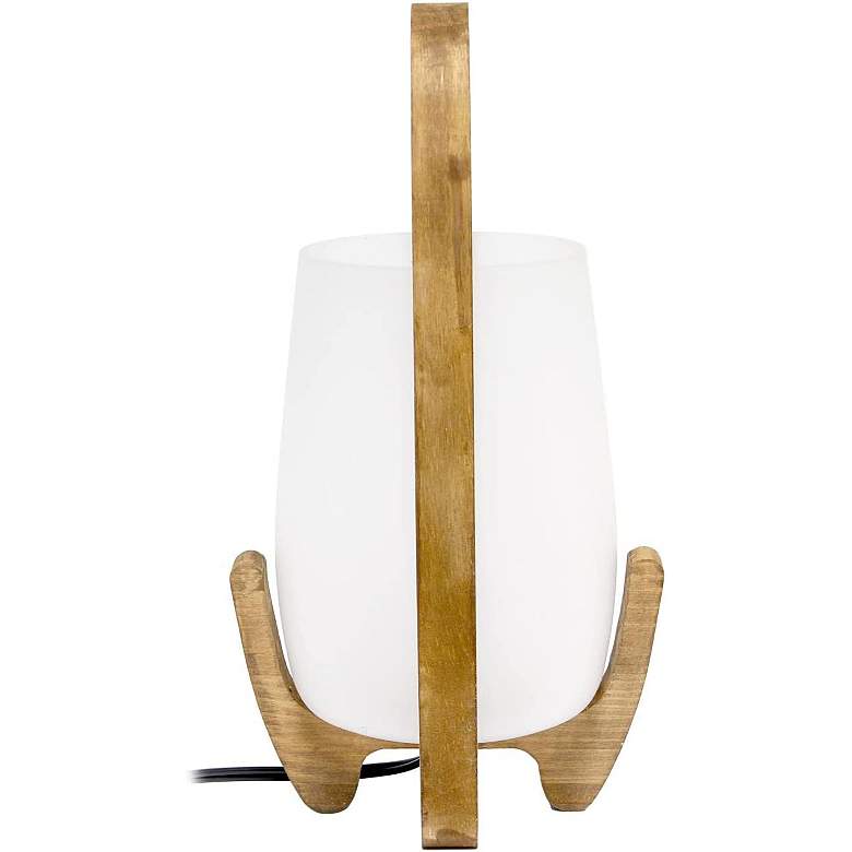 Image 7 Organix 15 inch High Natural Wood Accent Table Desk Lamp more views