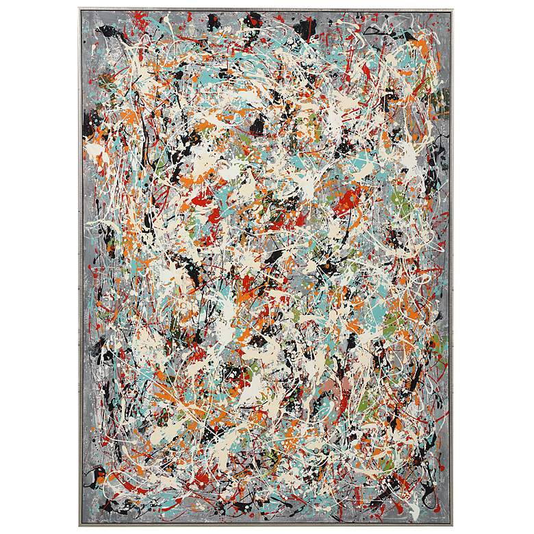 Image 2 Organized Chaos 60 3/4" High Framed Canvas Wall Art