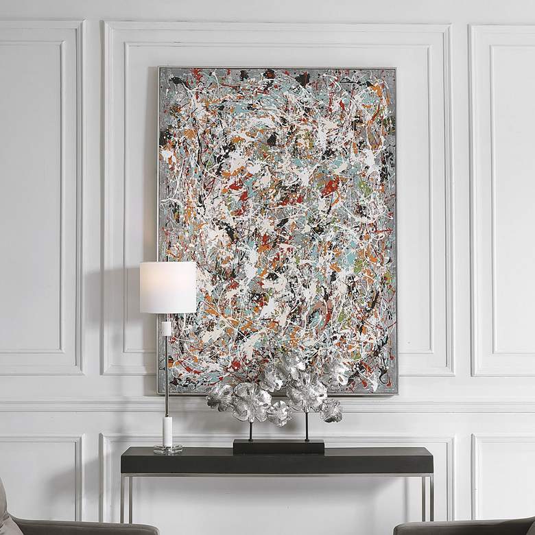Image 1 Organized Chaos 60 3/4 inch High Framed Canvas Wall Art
