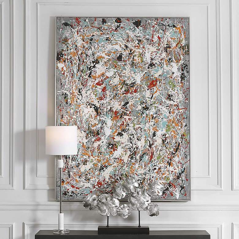 Image 1 Organized Chaos 60 3/4" High Framed Canvas Wall Art