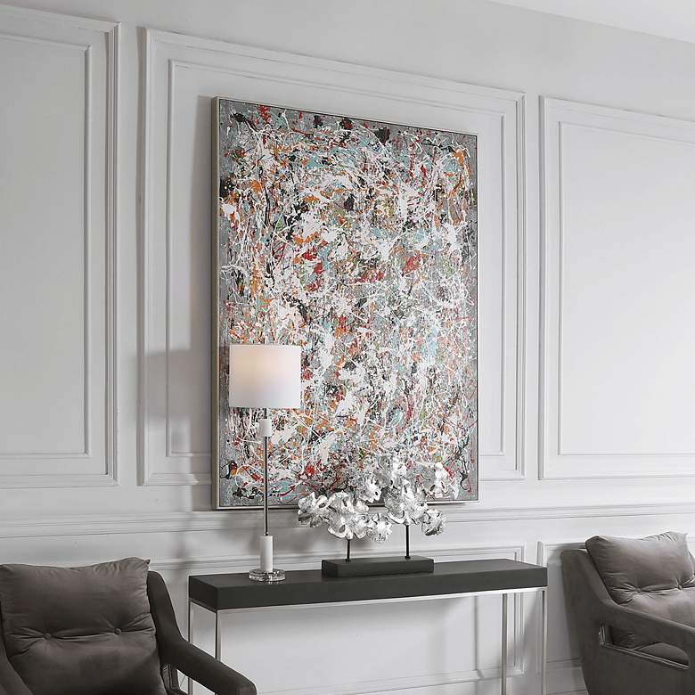 Image 3 Organized Chaos 60 3/4" High Framed Canvas Wall Art more views