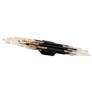 1_Organza 5.25"H x 38"W 1-Light Crystal Bath Bar in Black