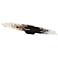 Organza 5.25"H x 38"W 1-Light Crystal Bath Bar in Black
