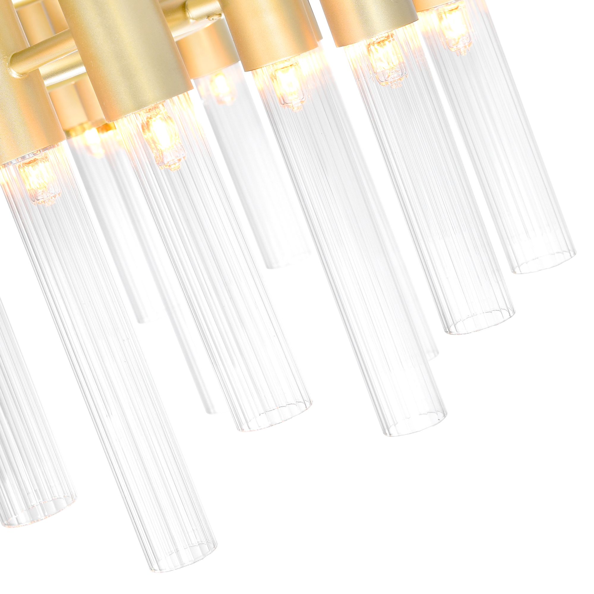 Image 4 Orgue 42 Light 20in Satin Gold Chandelier more views