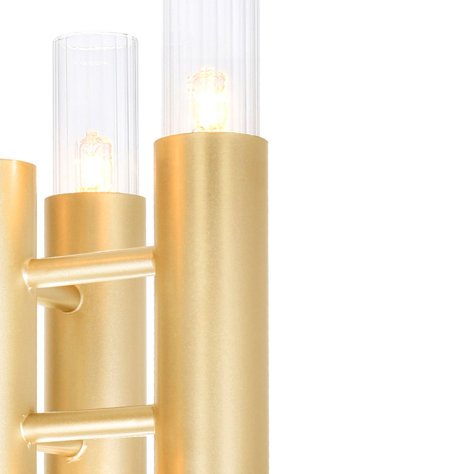 Image 5 Orgue 6 Light 5in Satin Gold Sconce more views