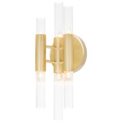 Orgue 6 Light Sconce With Satin Gold Finish