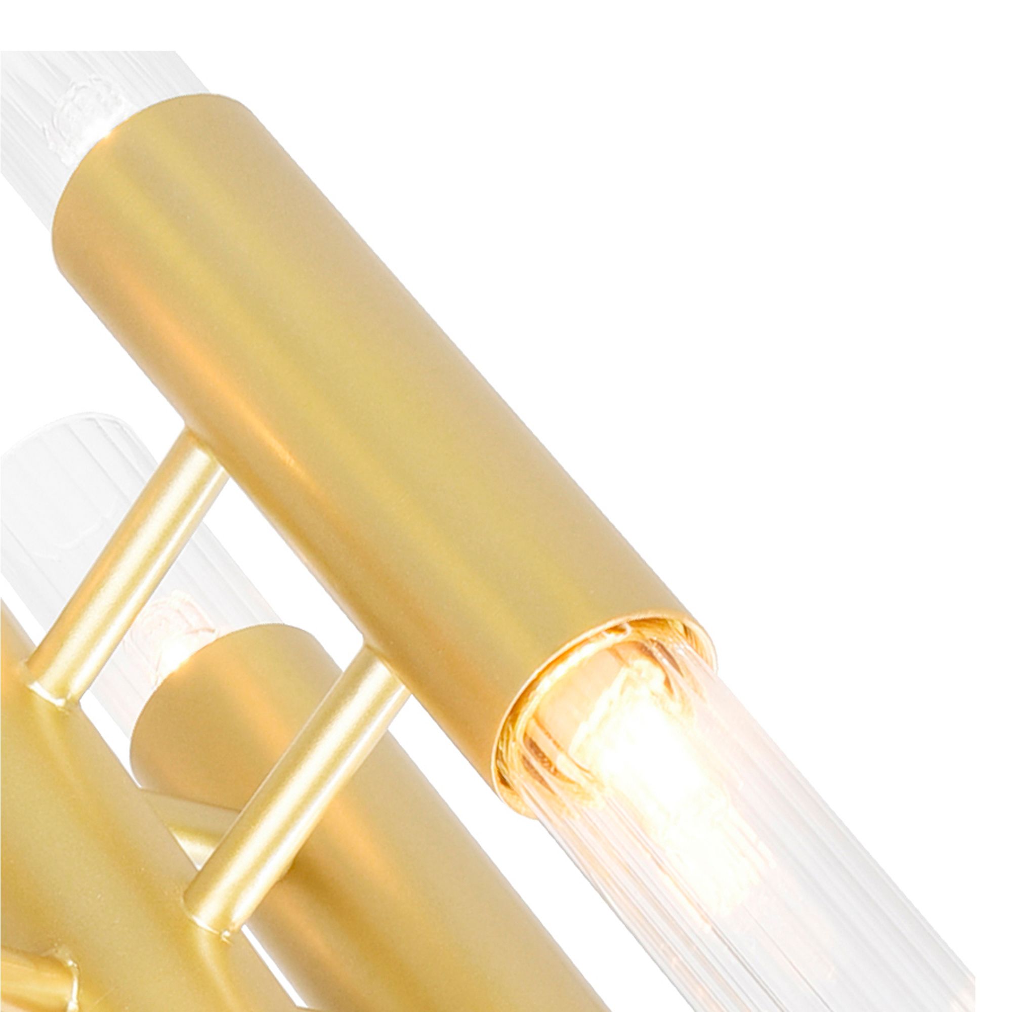 Image 2 Orgue 6 Light Sconce With Satin Gold Finish more views