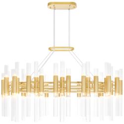 Orgue 72 Light Chandelier With Satin Gold Finish