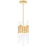 Orgue 8" Wide Satin Gold Multi-Light Pendant