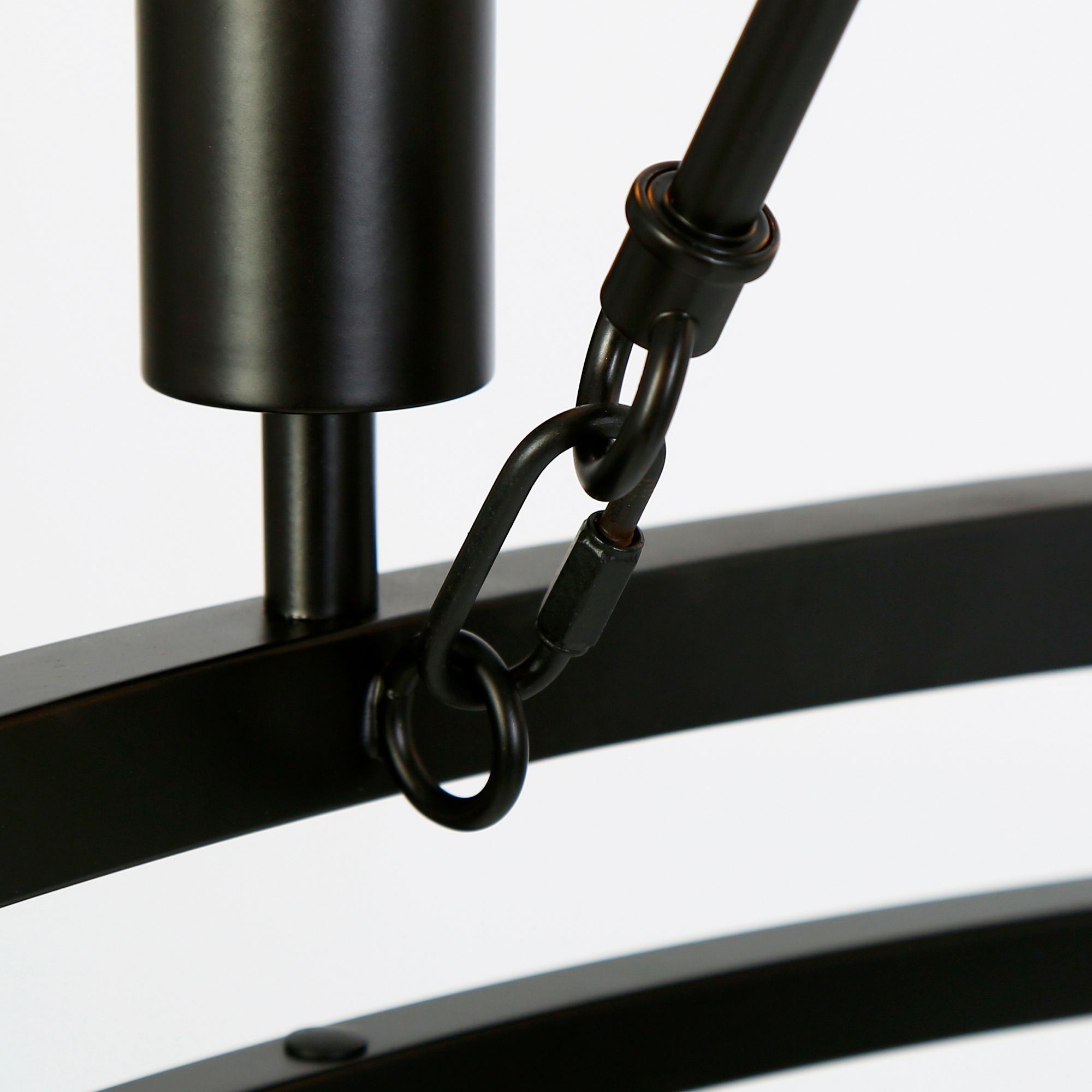 Image 5 Oriame 31.9" Wide Black 9-Light Wheel Chandelier more views
