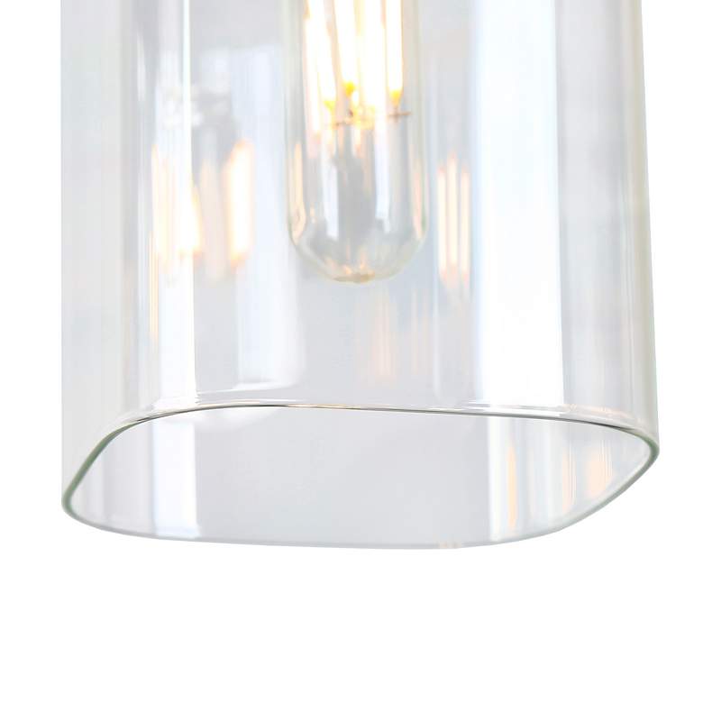 Image 5 Oriame 34.5" Wide Black 4-Light Glass Island Chandelier more views