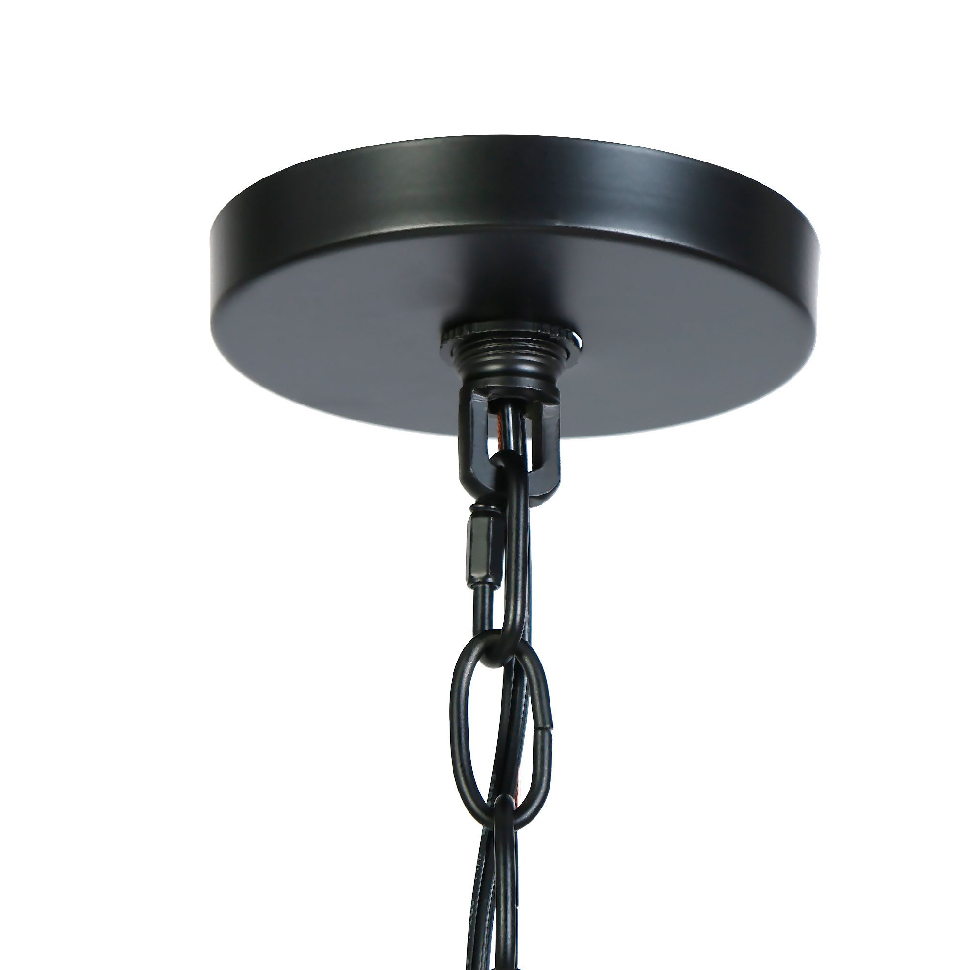 Image 4 Oriame 39.4" Wide Black 12-Light 2 Tier Wheel Chandelier more views