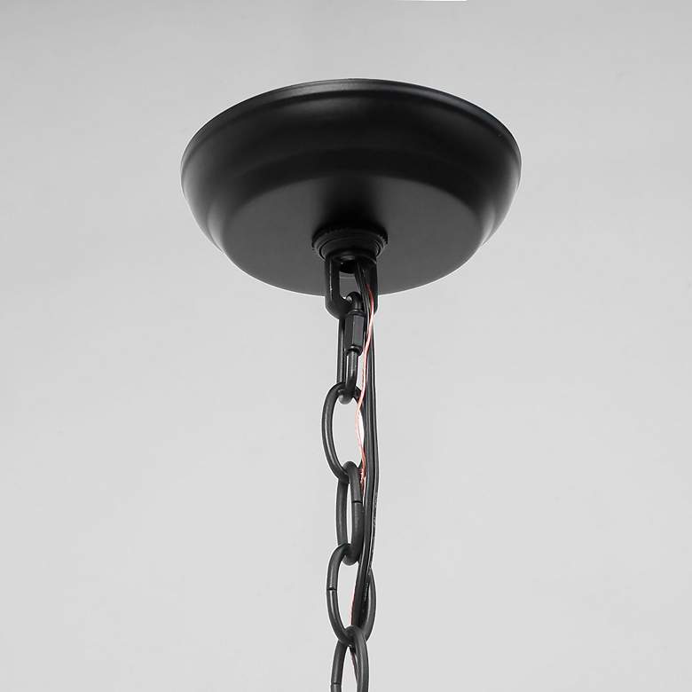Image 3 Oriame 39.4" Wide Black 9-Light Candle Chandelier more views