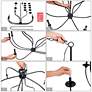 6_Oriame 39.4" Wide Black 9-Light Candle Chandelier more views