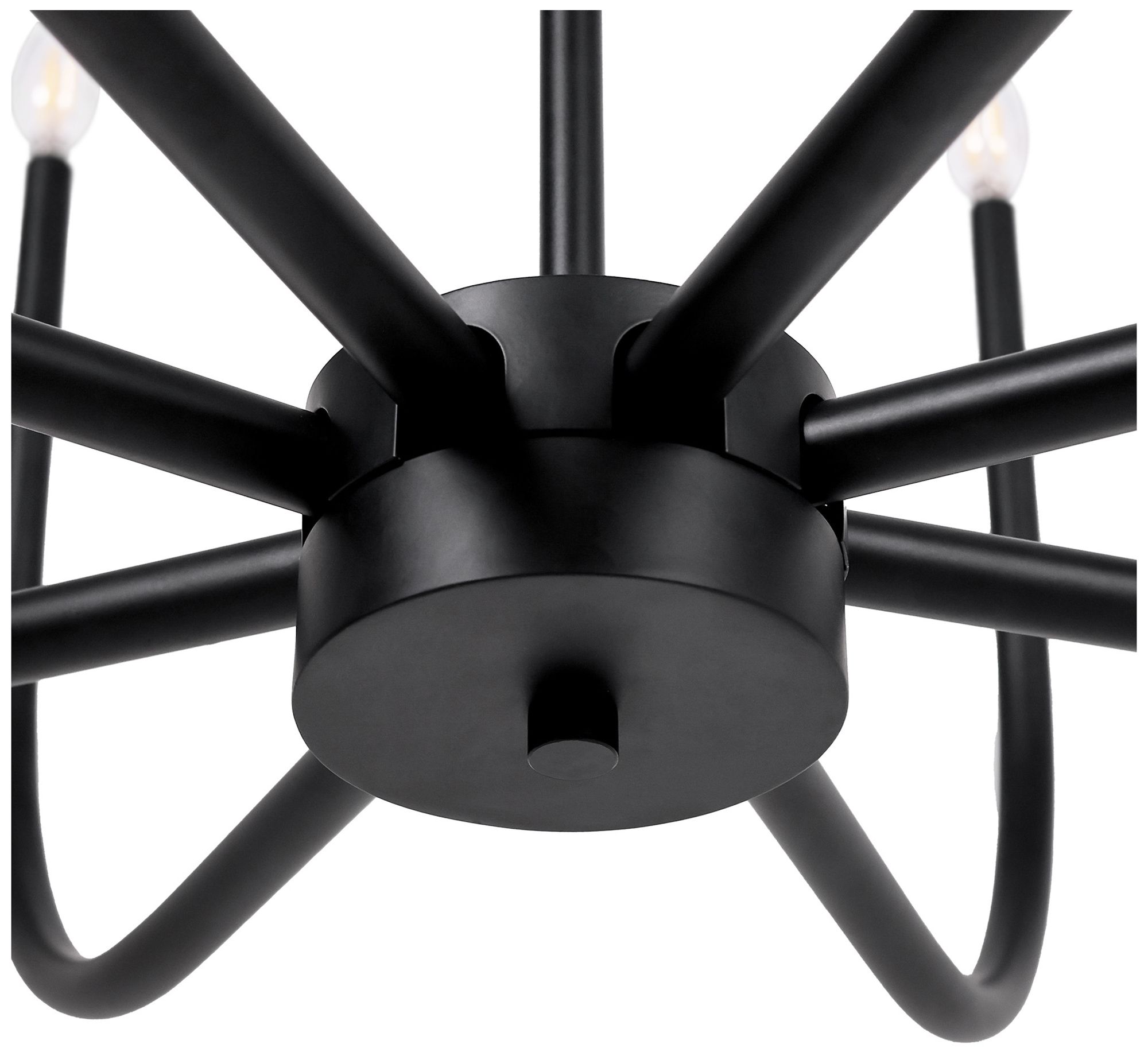 Image 5 Oriame 40.1" Wide Black 8-Light Chandelier more views