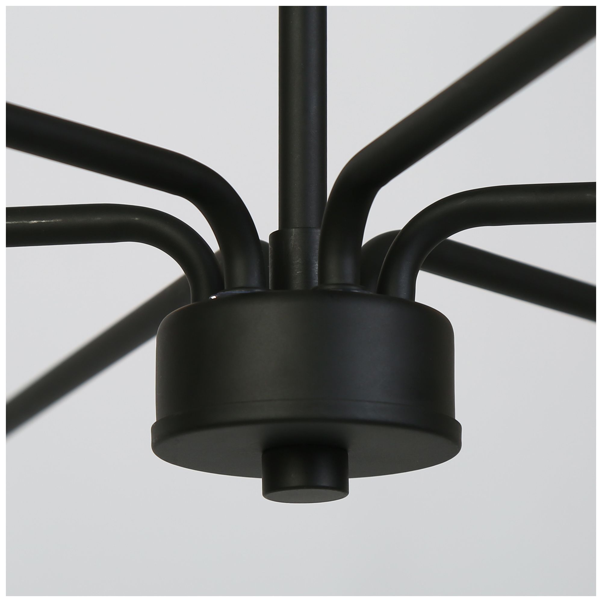 Image 6 Oriame 41.3" Wide Black 9-Light Chandelier more views