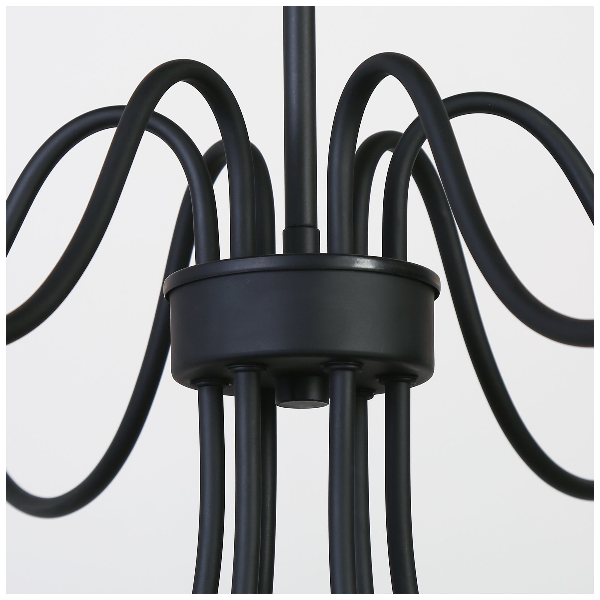 Image 4 Oriame 47.2" Wide Black 12-Light Chandelier more views