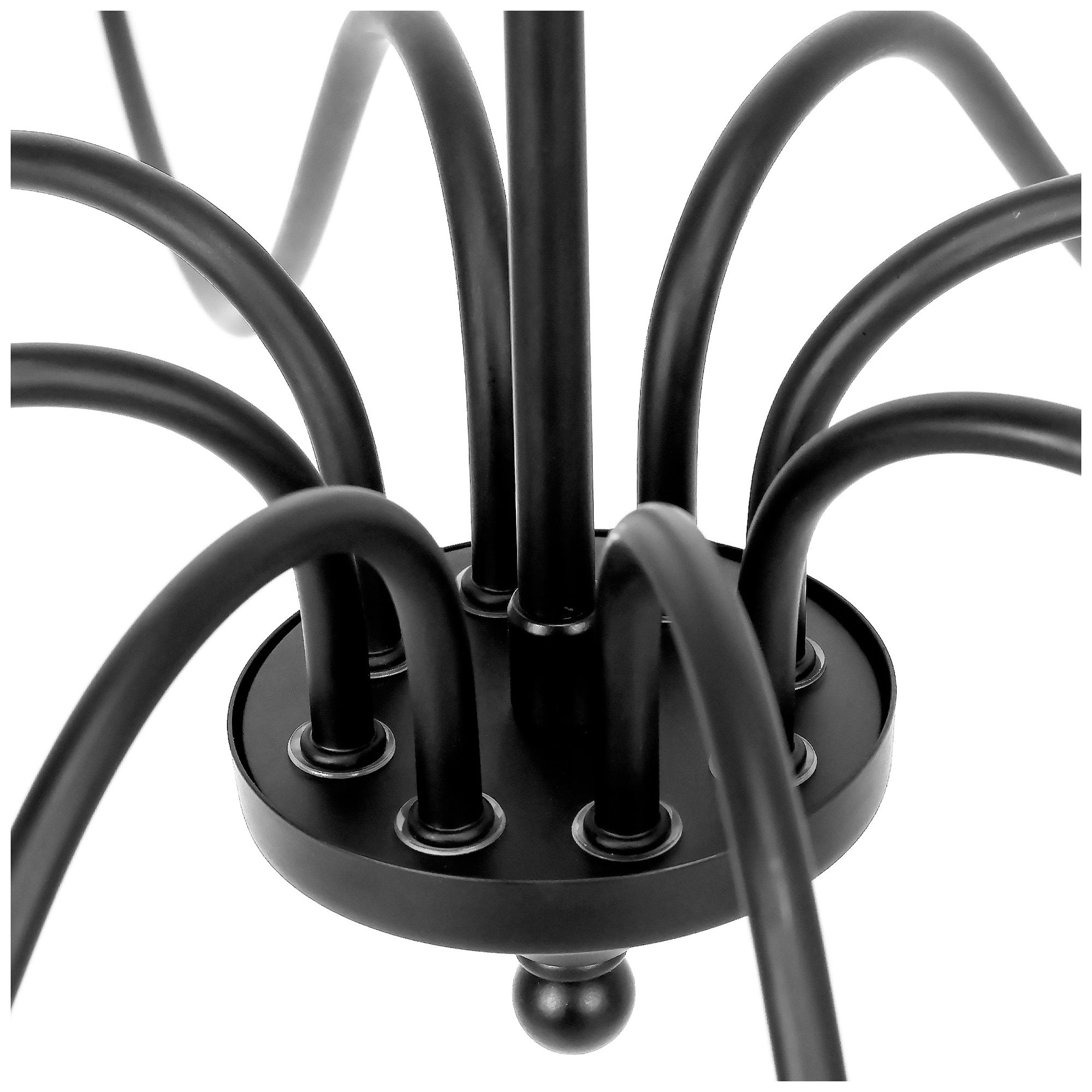 Image 5 Oriame 47.2" Wide Black 8-Light Chandelier more views