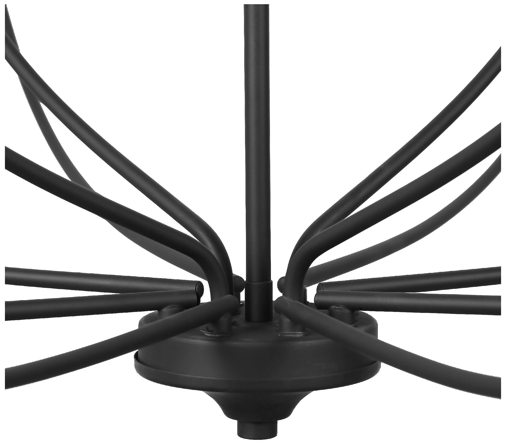 Image 4 Oriame 48.8" Wide Black 12-Light Chandelier more views
