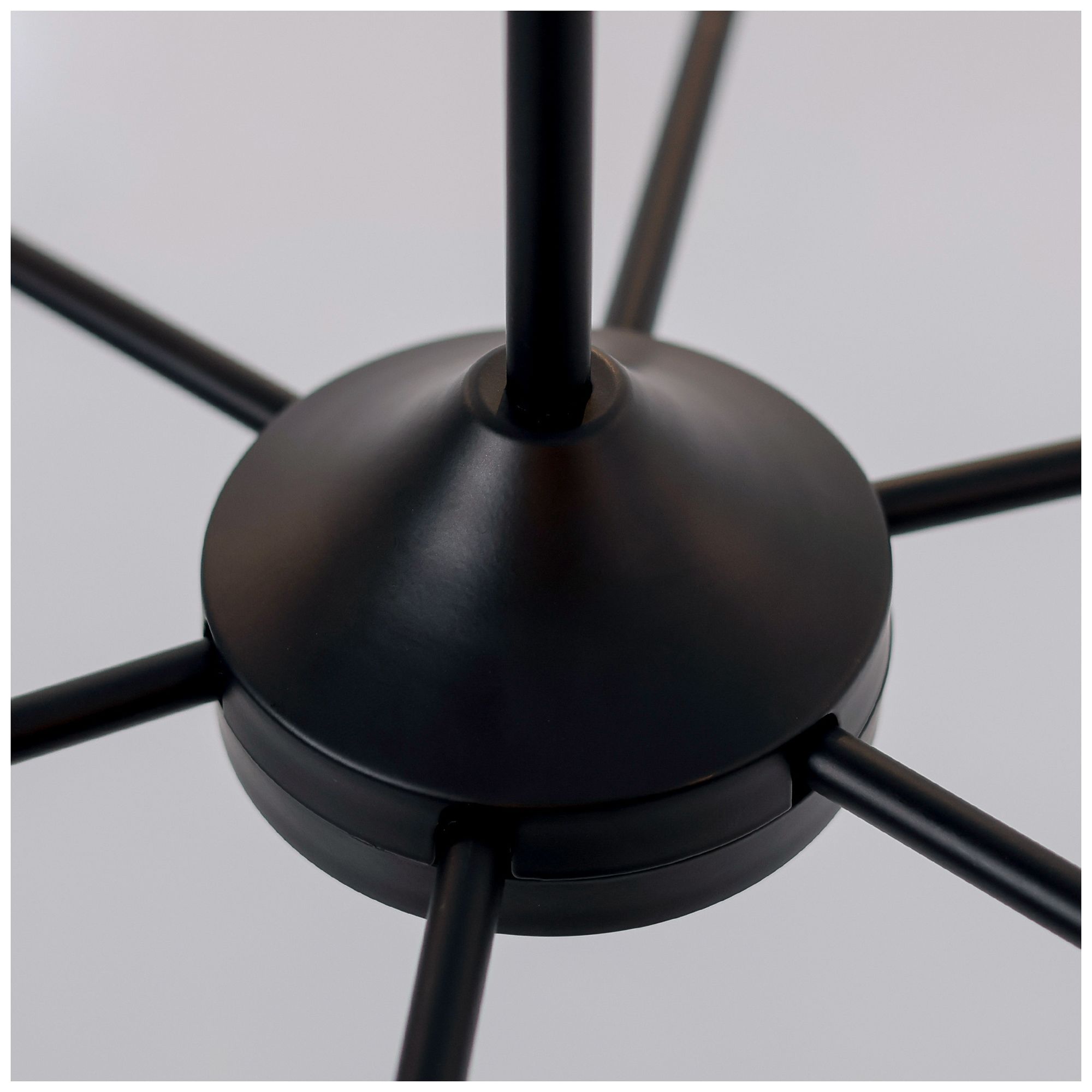 Image 4 Oriame 48.8" Wide Black 6-Light Chandelier more views