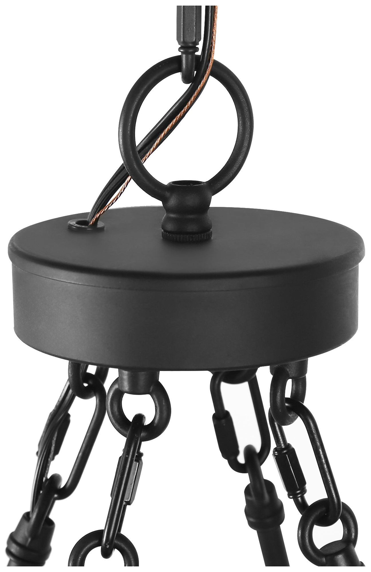 Image 4 Oriame 50" Wide Black 10-Light Island Chandelier more views