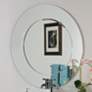 Oriana 35" Round Frameless Bathroom Wall Mirror