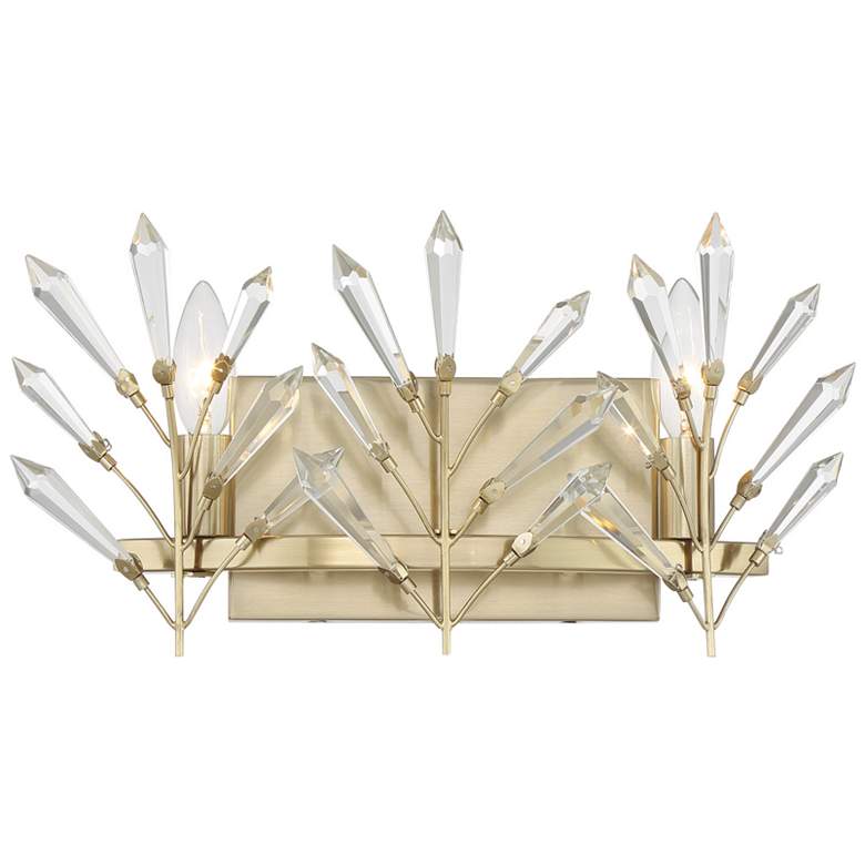 Image 1 Orianna 2-Light Bathroom Vanity Light in Noble Brass